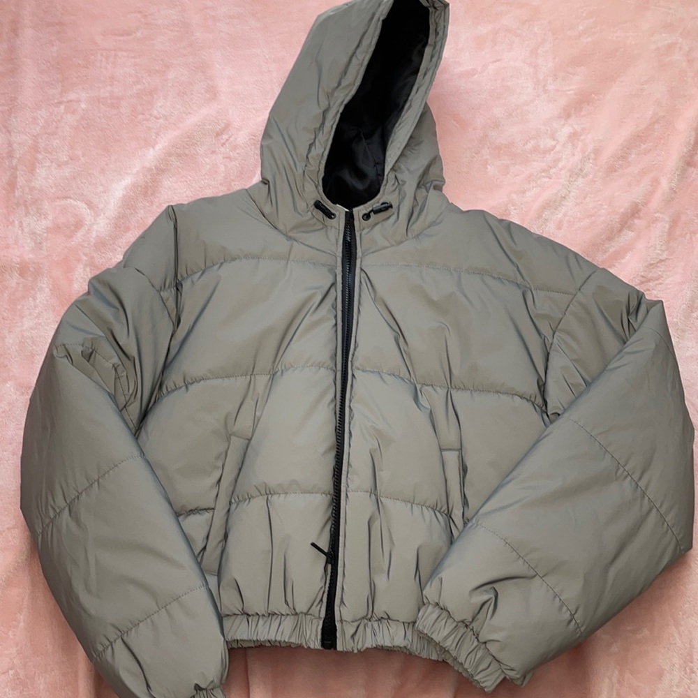 Ninth Hall Reflective Silver Puffer Jacket